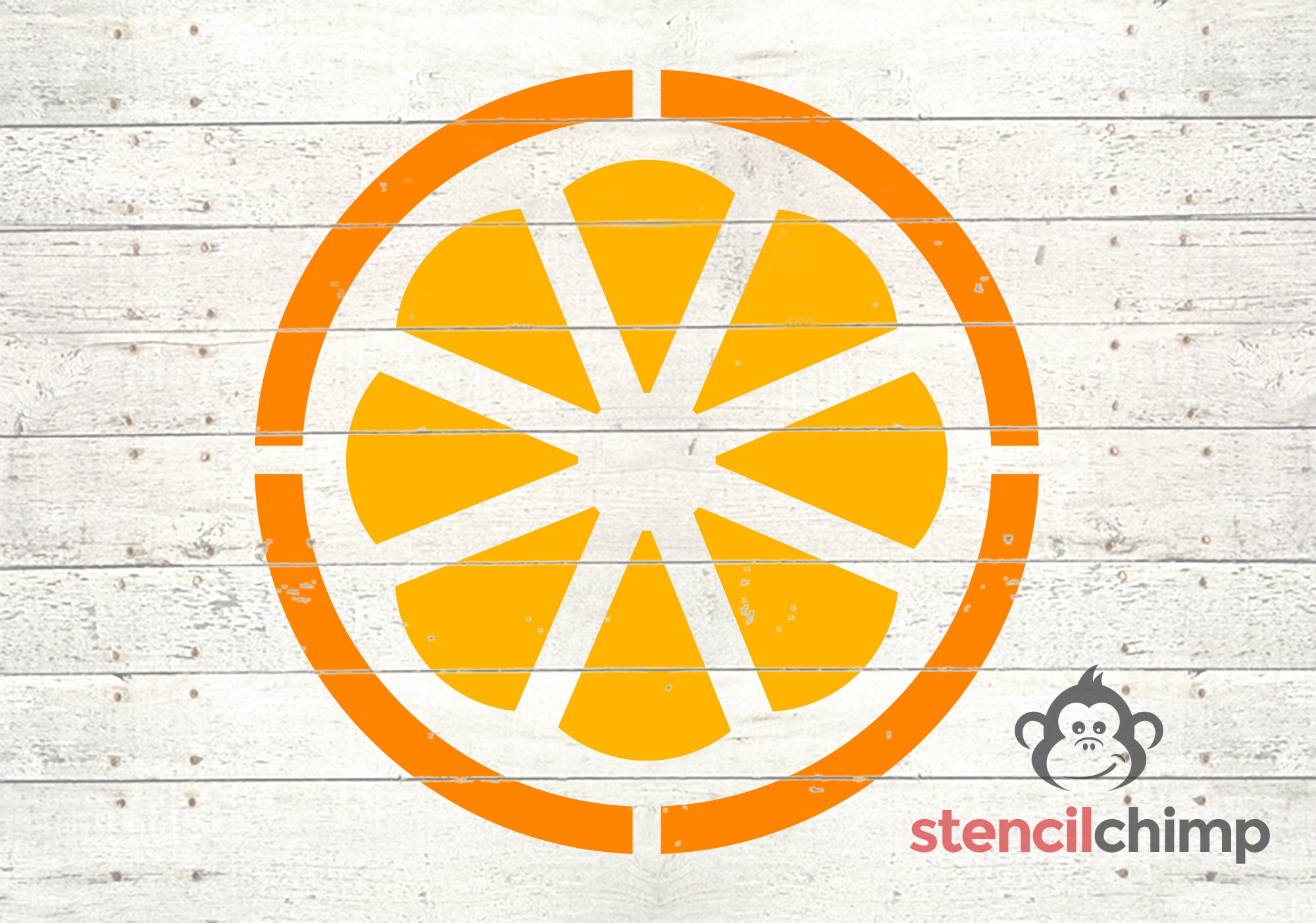 Orange Stencil Fruit Stencil Summer Stencil Picnic OJ Etsy