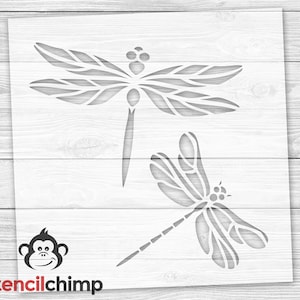 Dragonfly Stencil, Insect Stencil for Kids Room Decor, Bug Stencil for Wall Art, DIY Art Stencil, Science Stencil, Garden Sign, Reusable