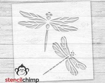 Dragonfly Stencil, Insect Stencil for Kids Room Decor, Bug Stencil for Wall Art, DIY Art Stencil, Science Stencil, Garden Sign, Reusable