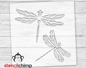 Dragonfly Stencil, Insect Stencil for Kids Room Decor, Bug Stencil for Wall Art, DIY Art Stencil, Science Stencil, Garden Sign, Reusable