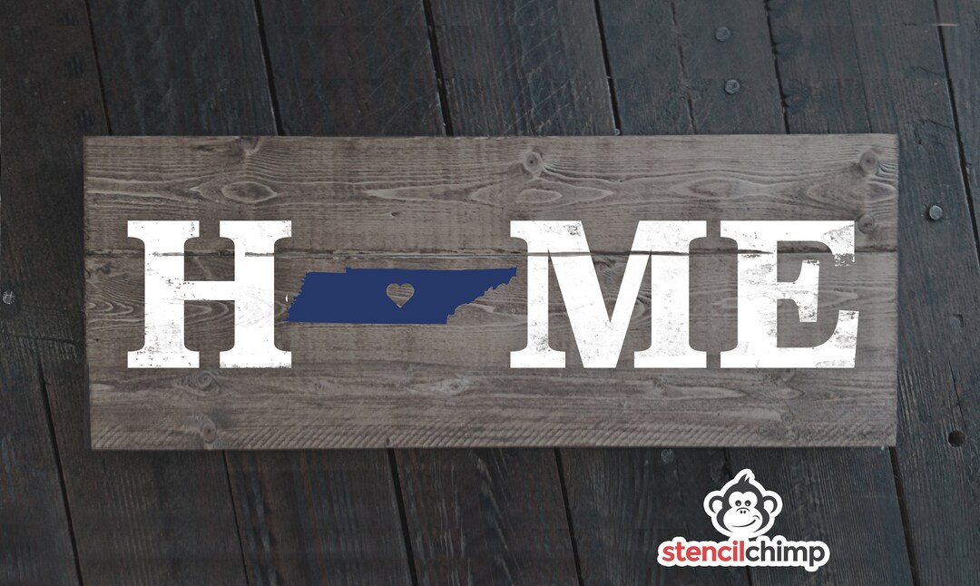 Pochoir, pochoir Tennessee, pochoir d'état TN pour enseigne en