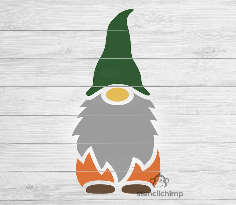 Printable Gnome Stencil - Printable World Holiday