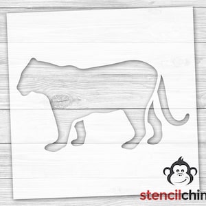 Tiger Stencil | Jungle Animal Stencil |  School Mascot Stencil | Art Stencil for Wood Sign | Reusable Stencil | Kid Stencil for Craft