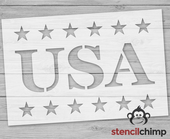 Stencil USA Stencil Patriotic Stencil Stars in Row Stencil - Etsy