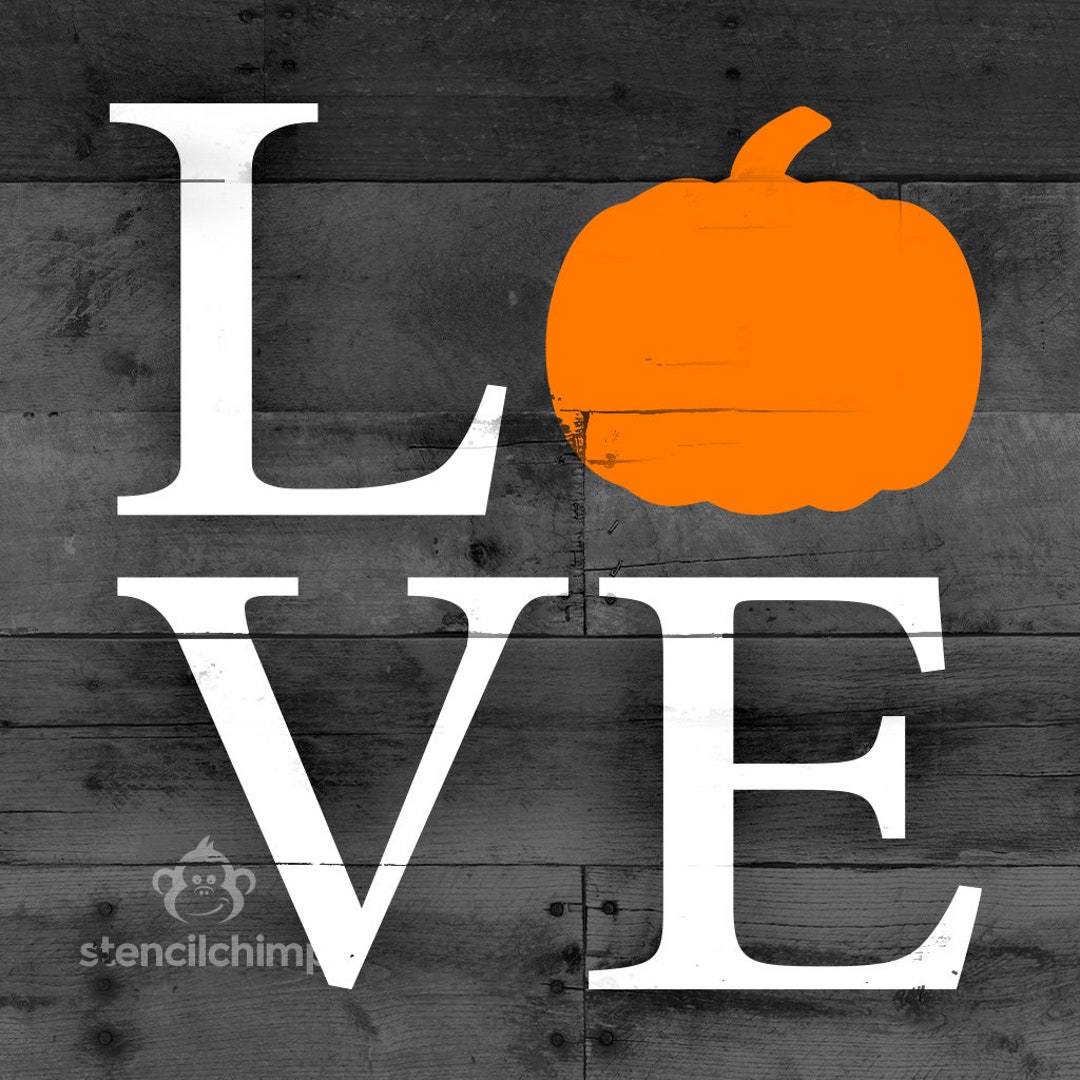 Love Pumpkin Stencil Fall Stencil Love Stencil Thanksgiving Stencil Love Pumpkin Stencil Fall Stencil Love Stencil Thanksgiving Stencil