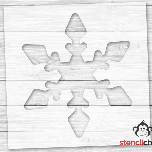 Snowflake Stencil, Christmas Stencil, Winter Decor Stencil, Let it Snow Stencil,  Winter Wonderland Decorations, Reusable plastic, DIY Craft