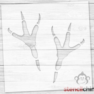 Hawk Print Stencil | Talon Stencil | Crows Feet Stencil | Animal Print | School Mascot | Chicken Print | Bird Print Stencil | Art Stencil