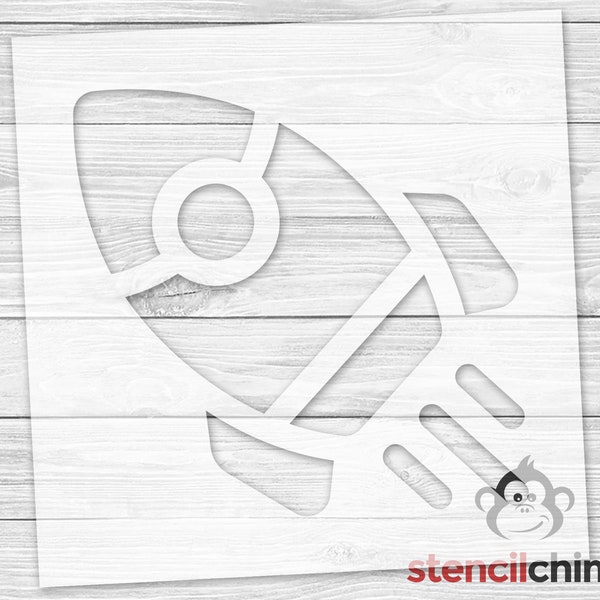 Rocket Stencil | Kid Stencil | Nursery Art | Playroom | Baby Shower Theme | Kid Craft | Spaceship Stencil | Party |  DIY Art Stencil