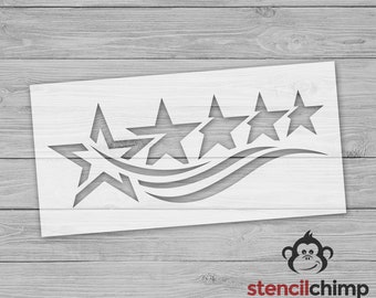 Stars and Stripes Patriotic Stencil for Independence Day decor, USA stencil for painting, Memorial Day Craft, USA Pride