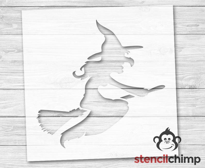 Witch Stencil | Halloween Stencil | Trick or Treat | Costumes | October | Fall | Harvest| Halloween | Wicked Witch | DIY Art Stencil 