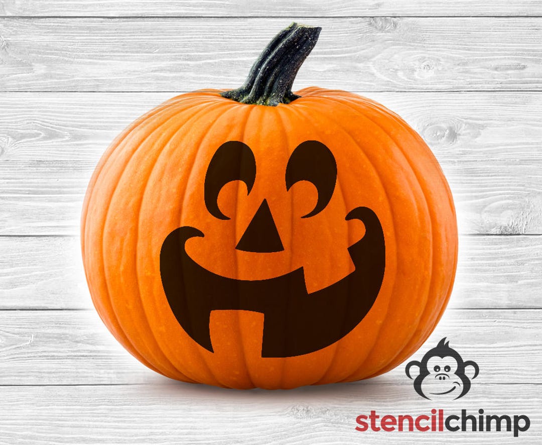 Happy Pumpkin Stencil Halloween Stencil Trick or Treat Fall Stencil ...