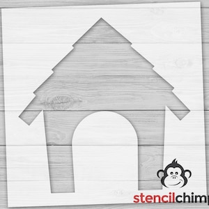 Dog House Stencil - Pet Lover Vinyl Stencil for Wood Signs