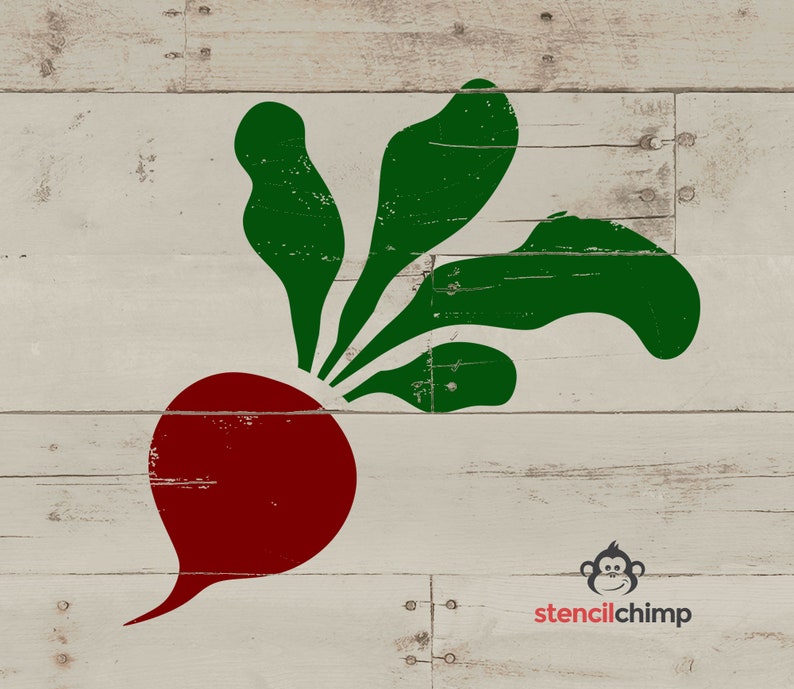 Radish Stencil Vegetable Stencil for Garden Garden Sign Etsy