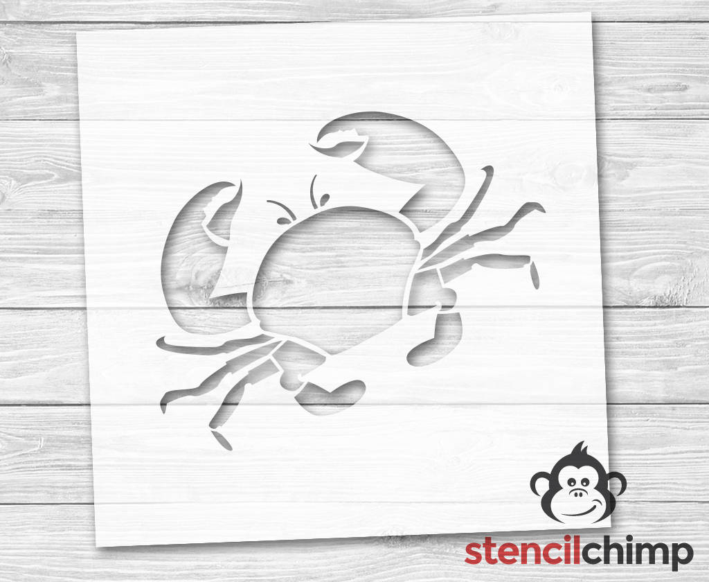 Crab Stencil Beach Stencil Ocean Stencil Stencil for | Etsy