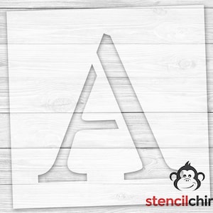 Letter A Stencil for Sign, Serif Letter Stencil, Monogram Letter Stencil, Vinyl, Reusable Plastic, Name Stencil, Wedding Gift, Home Decor