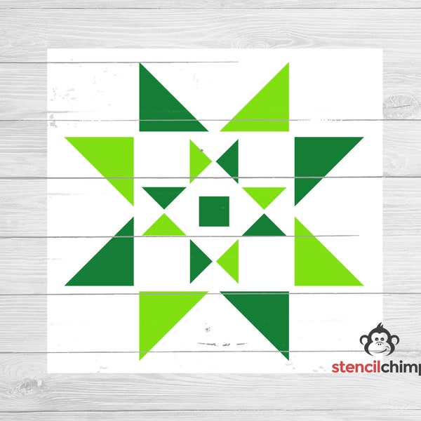 Barn Quilt Stencil | Farmhouse Stencil | DIY Stencil for Wood Sign | Barn Quilt Pattern Stencil | Farmhouse decor | Quilt Block Stencil