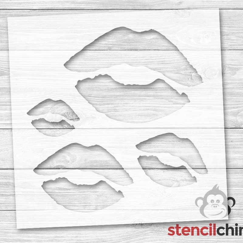 Lips Stencil - Etsy