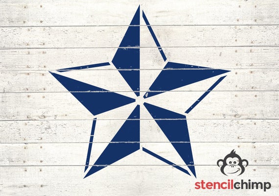 Beveled Star Stencil Patriotic Stencil for Wood Sign Barn Star Stencil for  Rustic Decor Vintage Farmhouse Stencil -  Denmark