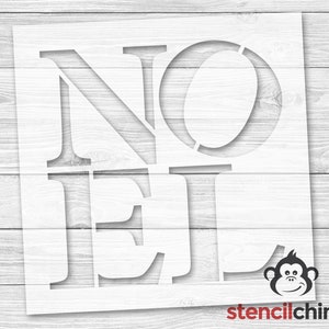 Noel Stencil | Noel Stacked Stencil | Christmas Stencil | Winter ...