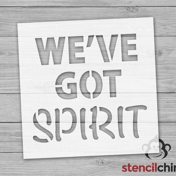 We've Got Spirit Stencil for Cheerleader School Spirit Prep Rally Sign, Sports Sign, Cheer Sign, DIY Craft for School Cheer Team