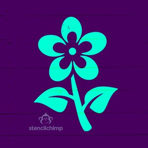 Flower Stencil | Spring Stencil | Summer Stencil | Flower Wall Art DIY Art Stencil for Wood Sign