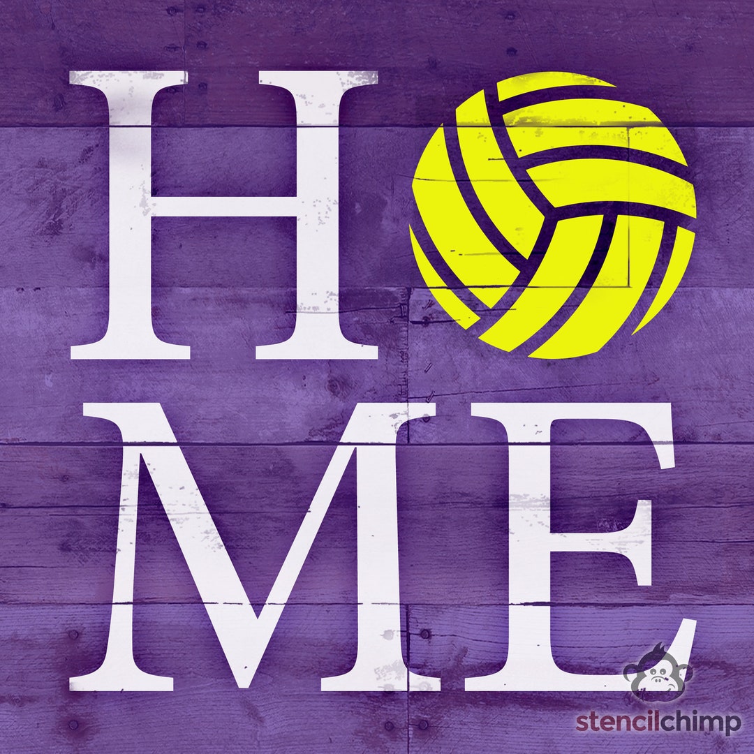 Home Volleyball Stencil Home Stencil Sports Stencil for Etsy