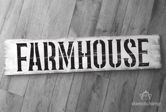 Rustic Farmhouse Letters Rustic Farmhouse Letter Stencils