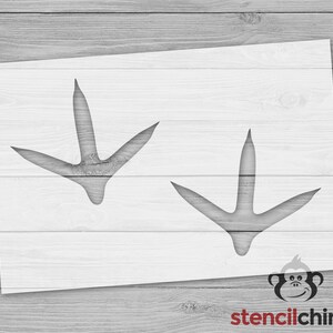 Chicken Feet Stencil, Farm Animal Foot Prints, Animal Prints for Kids Room Decor, DIY Farm Stencil, Chicken Coop Stencil