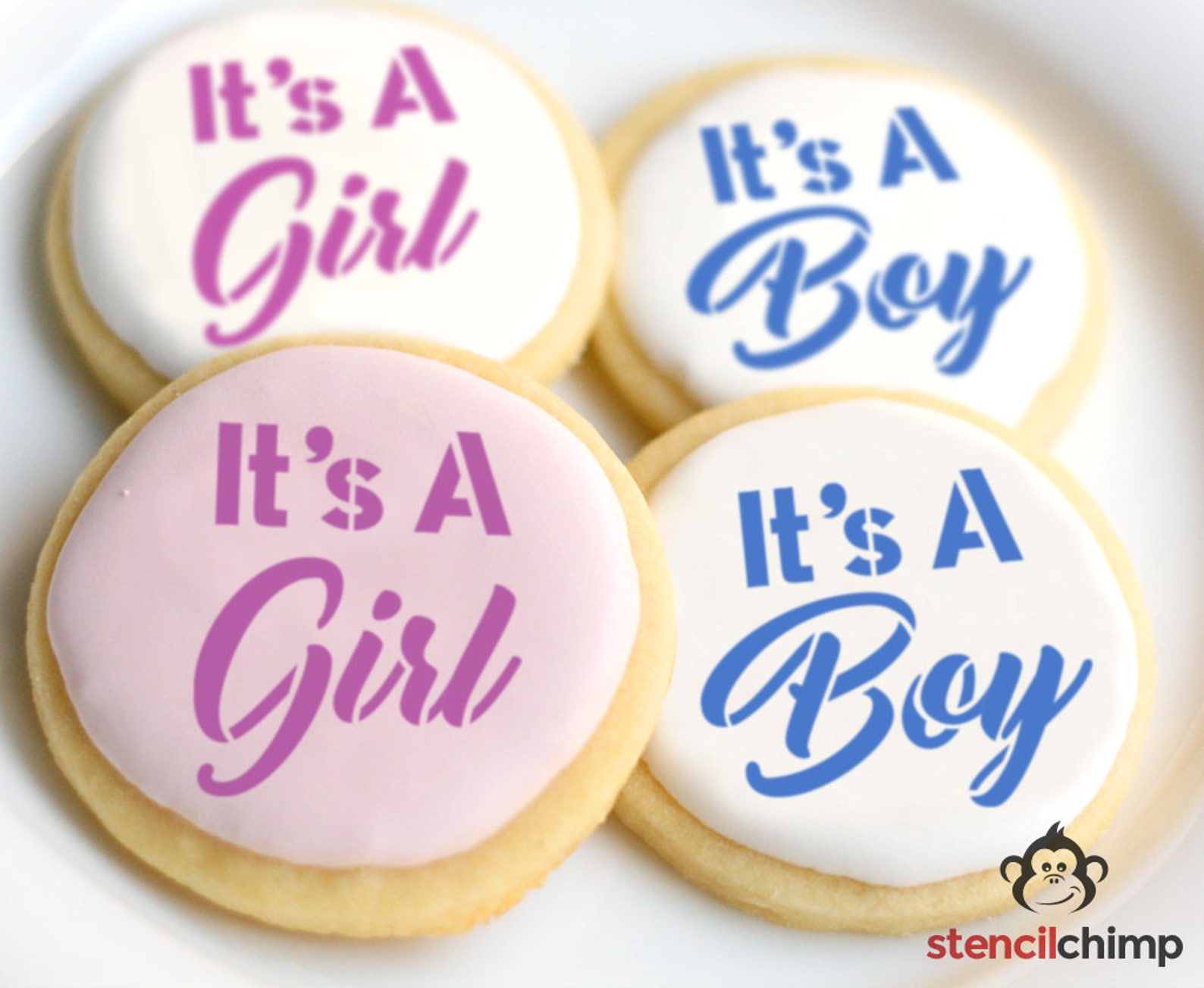 Cookie Stencil Baby Shower Stencil Baby Announcement Etsy