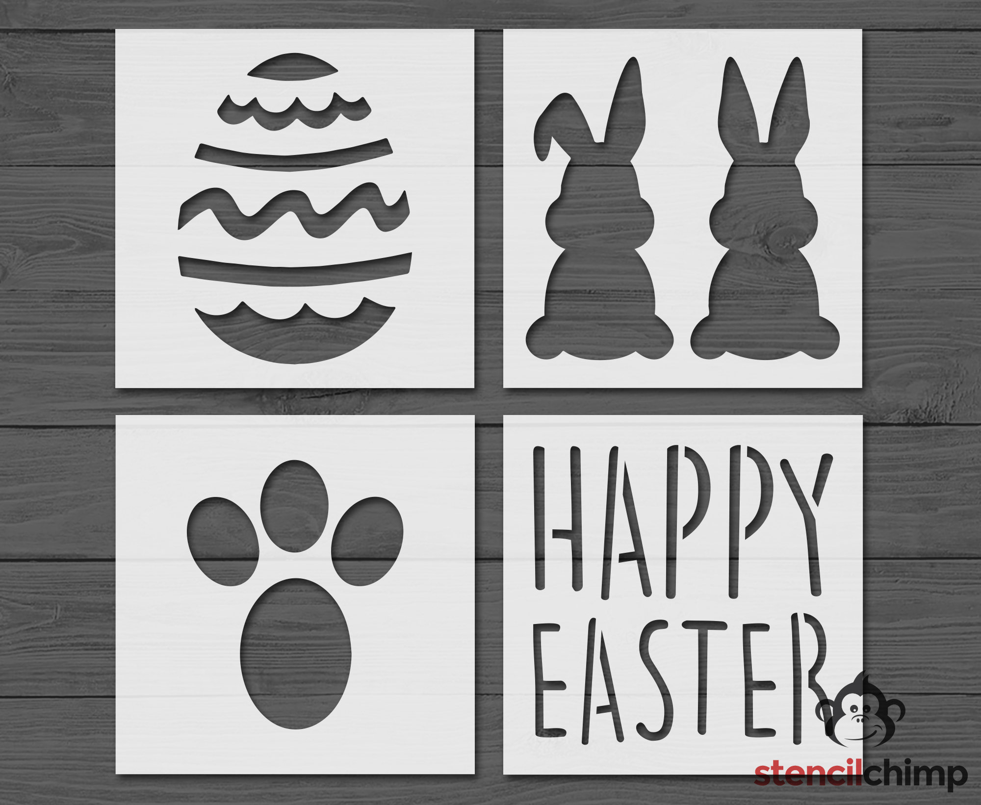 Easter Words Stencil for Cookies – Confection Couture Stencils