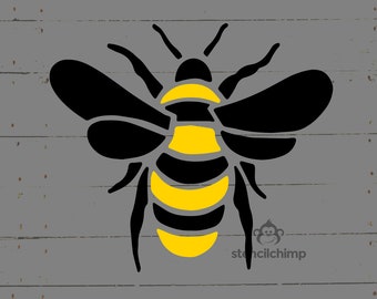 Bee Stencil | Bee Hive Stencil | DIY Pallet Art Stencil for Nursery |  Insect Stencil for Kids Room | Bug Stencil for Wood Sign