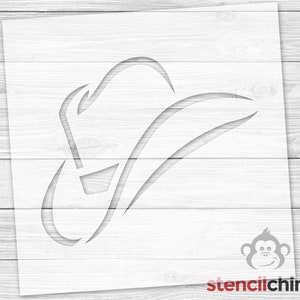 Cowboy Hat Stencil | Wild West Stencil | Cowboy Stencil | Hat Stencil | Ranger Hat Stencil | Sheriff Hat Stencil | DIY Pallet Art Stencil