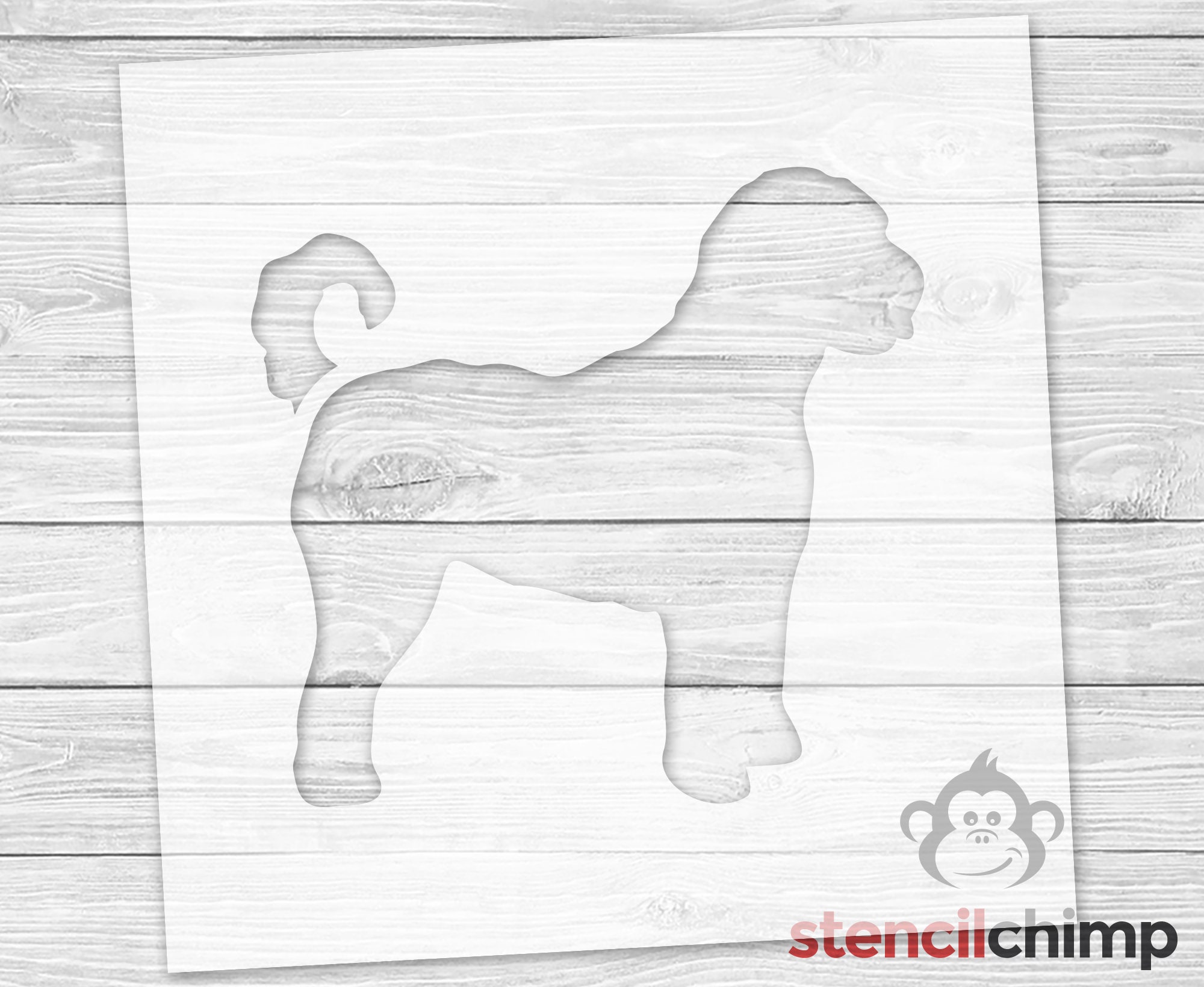 Goldendoodle Stencil Dog Stencil for Wood Sign Mylar Etsy