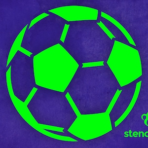 Soccer Stencil, Sport Ball Stencil for Kids Room Decor