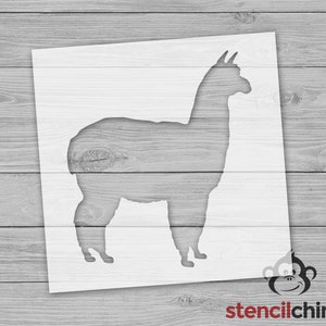 Simple Alpaca Stencil for Nursery Decor - DIY Pallet Art, Kids Room Animal Stencil, Farm Theme Stencil