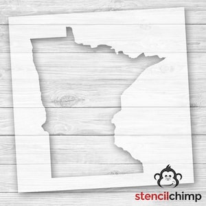 Stencil, Minnesota State Outline Stencil | MN state outline | DIY Art Stencil |Minnesota Stencil for Sign | US State Stencil
