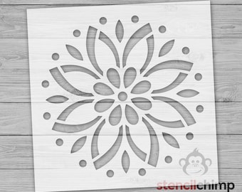 Reusable Tile Stencil, Decorative Floral Tile Stencil for Paint, Ceramic Floor Tile Stencil for Painting, Repeating Pattern Stencil for wood