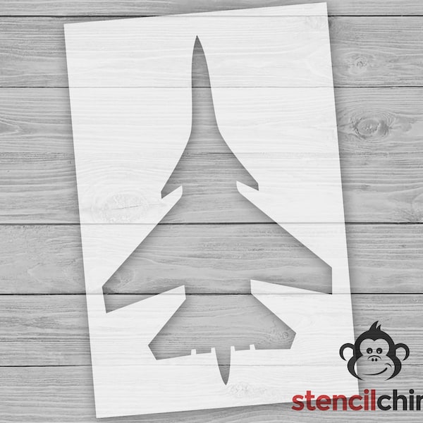 Fighter Jet Stencil, Airplane Stencil for Kids Room Decor, Aviation Craft Stencil for Boys Room, Top Gun Style Stencil