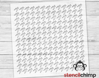 Houndstooth Pattern Stencil, Houndstooth Stencil Pattern for background template,  Reusable Repeating Pattern Stencil, Cookie Stencil