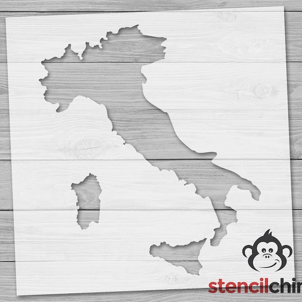 Stencil, Italy Silhouette Stencil, Country Stencil, World Map Stencil for Wood Sign, Italian Sign, Travel Stencil, Stencil for Kid Craft