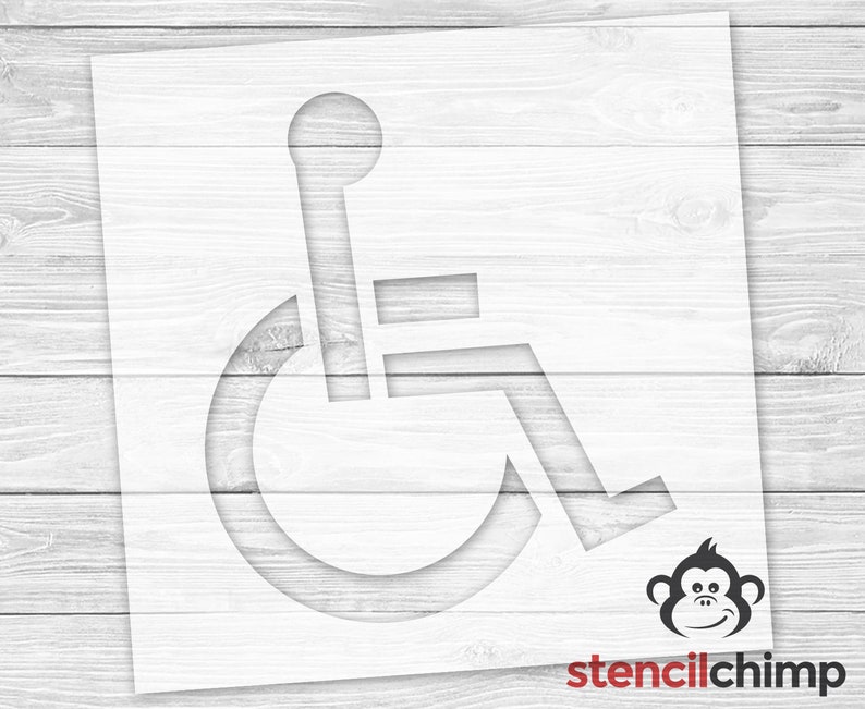 Handicap Sign Stencil for Parking Space ADA Stencil | Etsy
