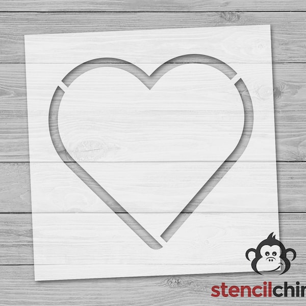 Heart Shape Cake Stencil - Etsy