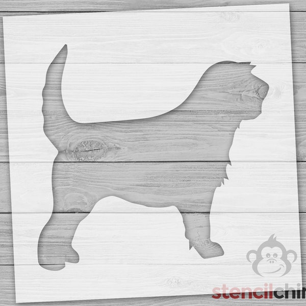 Stencil, Dog Stencil, Standing Otterhound Stencil, Dog Lover Stencil, Animal Lover Stencil, Gift for Him, Gift for Her, Animal Craft