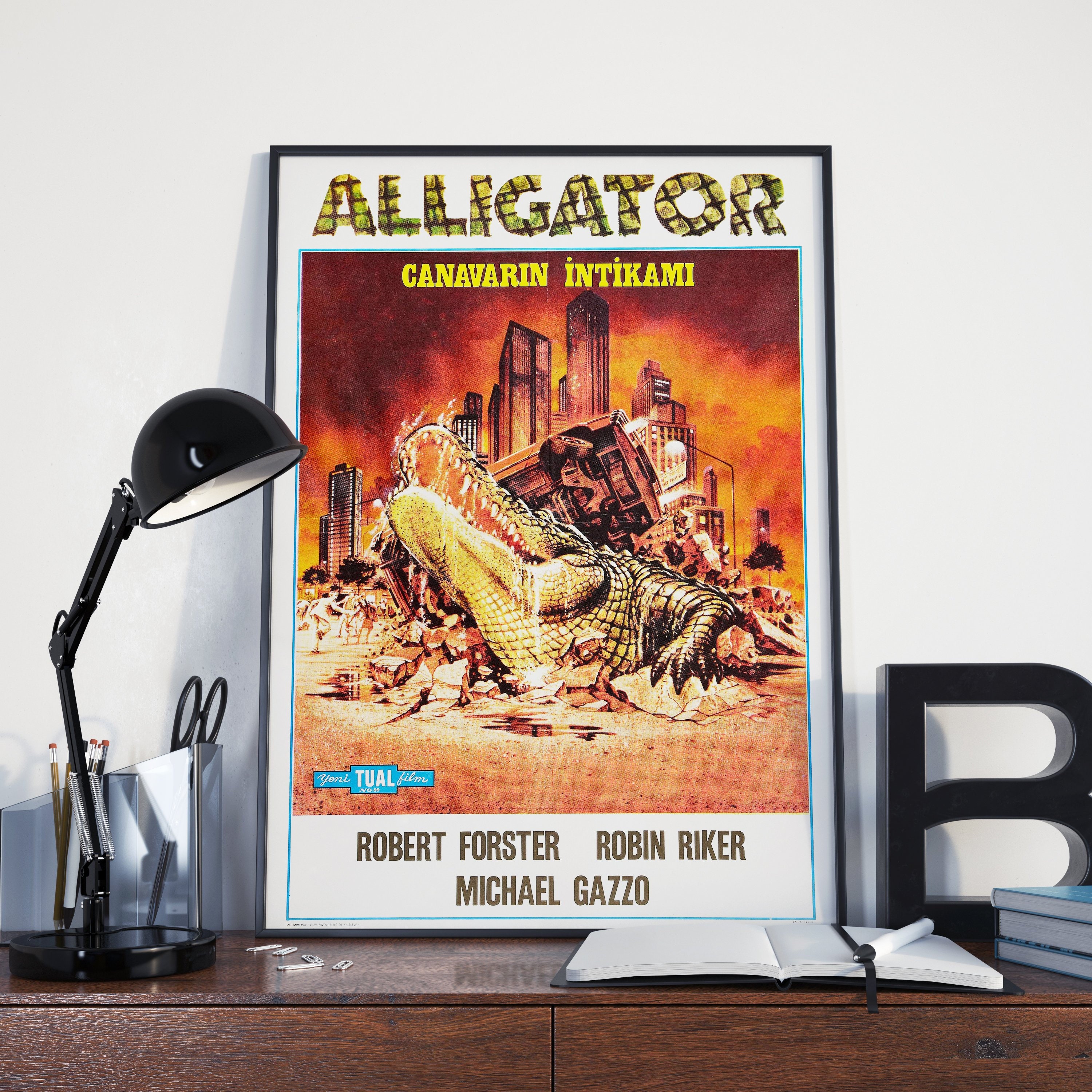 VINTAGE MOVIE POSTER - Alligator Foreign Film Movie Poster