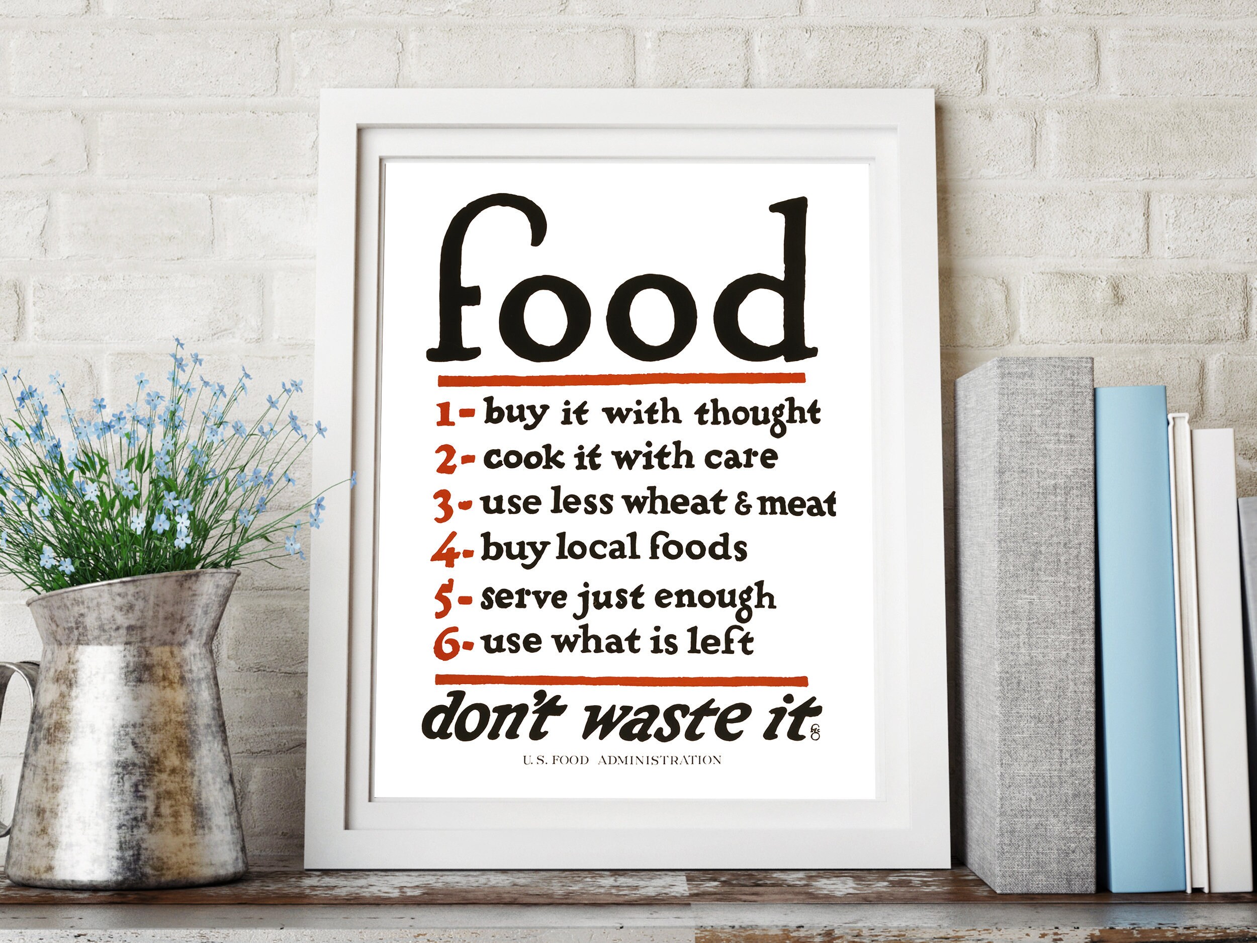 VINTAGE KITCHEN ART Retro Kitchen Decor / Art Print. Food Etsy
