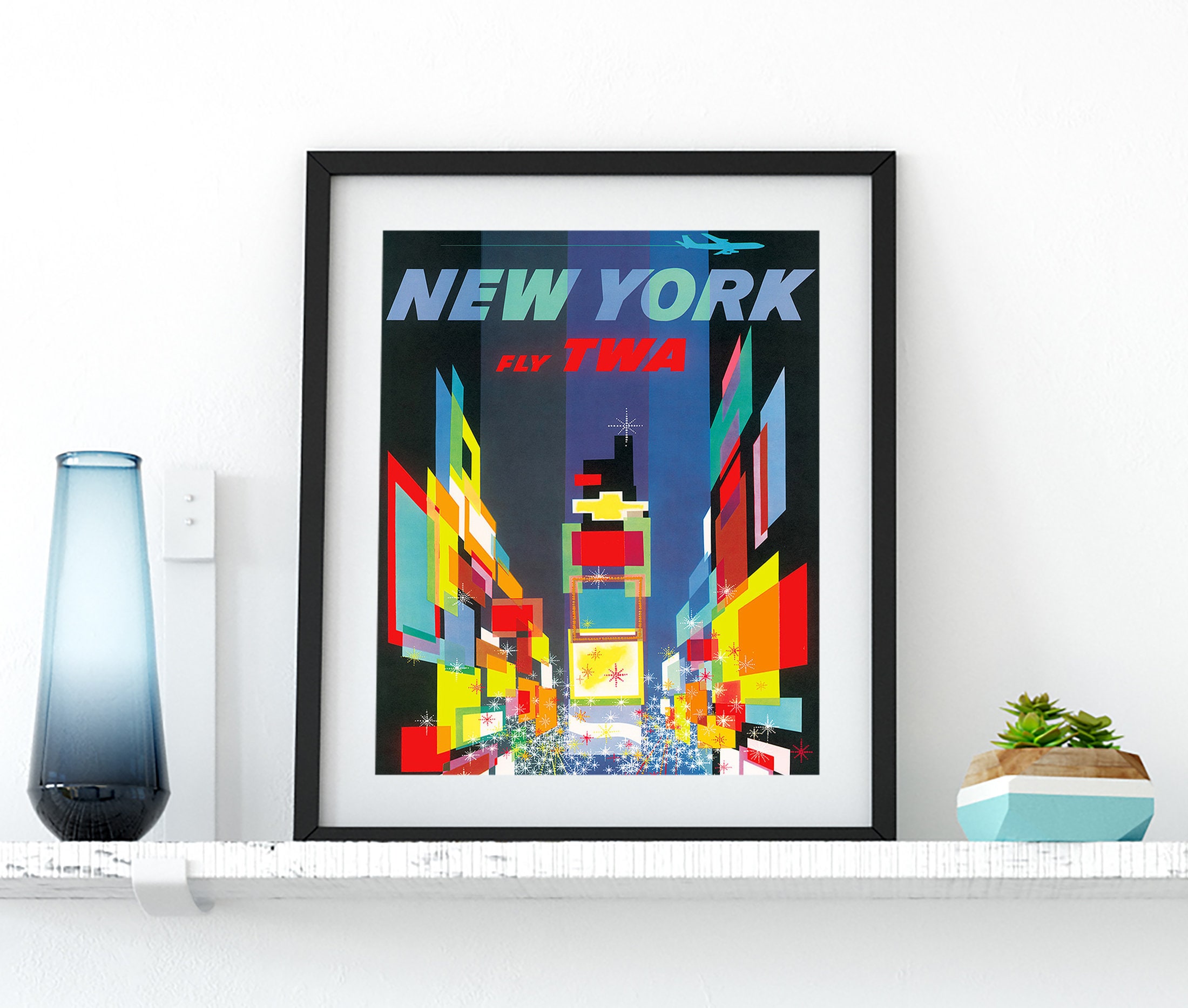 VINTAGE NEW YORK Travel Poster 70's New York City Travel Poster, New ...