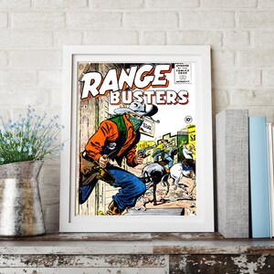 Vintage Western Poster - Rangebusters Outlaws of the West Cowboy Poster ...