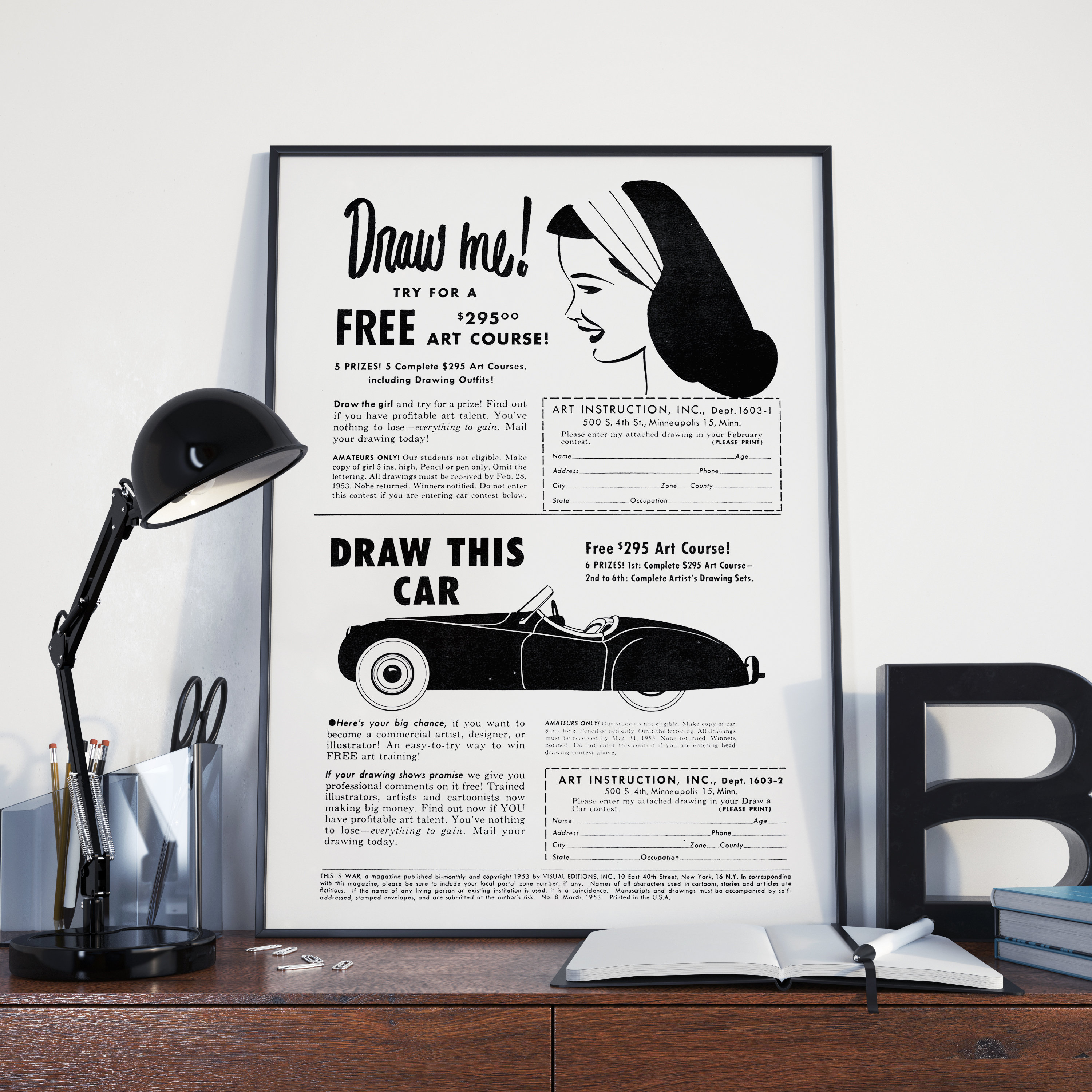 VINTAGE ADVERTISEMENT POSTER - 