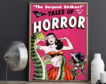 Vintage Horror Movie Poster - Tales of Horror Vintage Art Print / Canvas Print