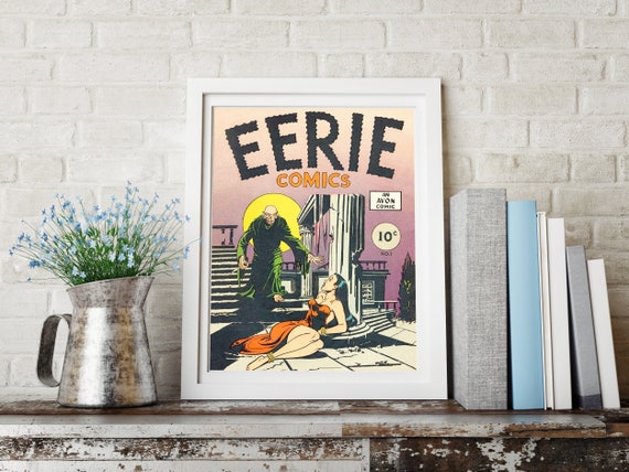 HORROR MOVIE POSTER - Vintage Art Print, Eerie Comics, Retro Horror Decor